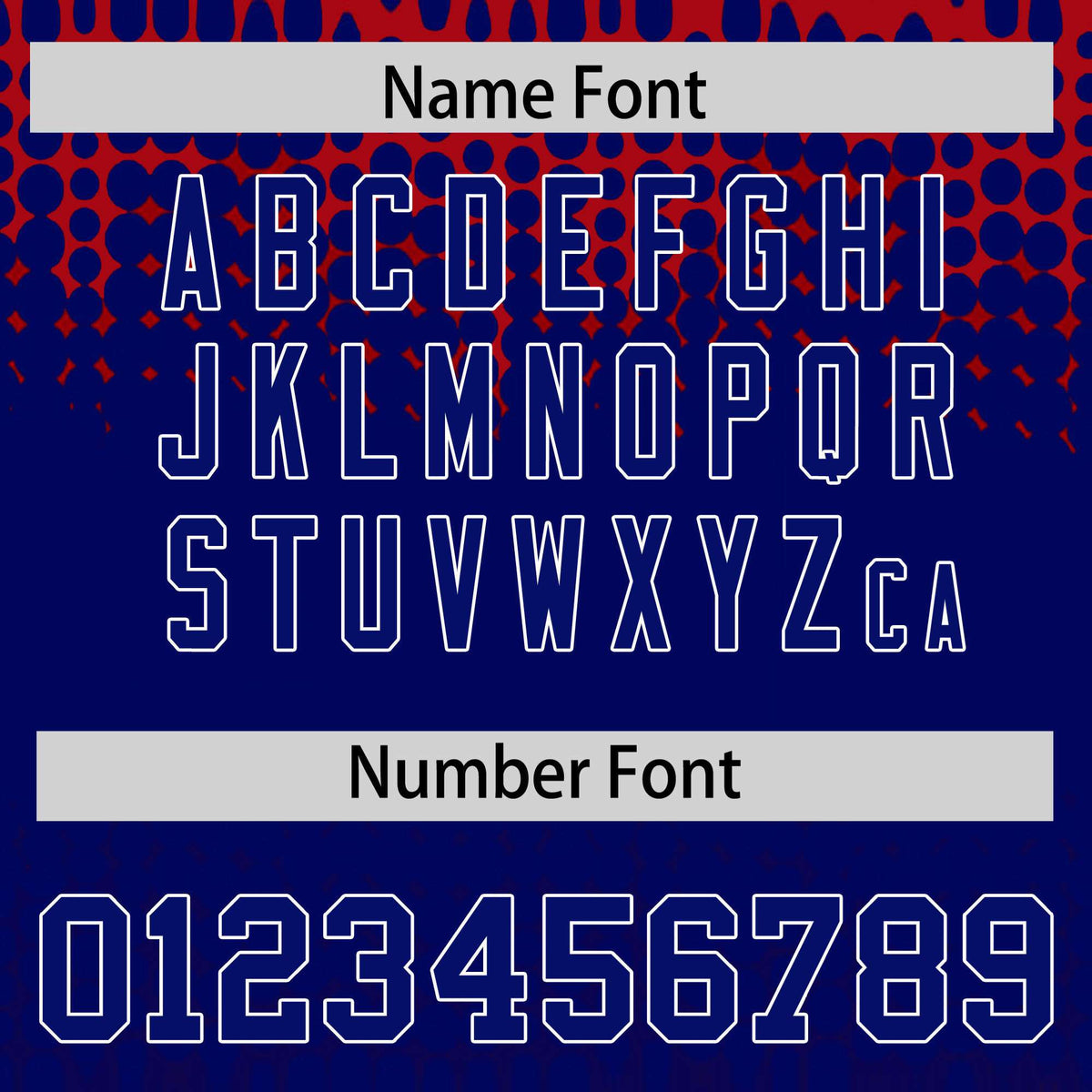 Custom Red Royal Blue Gradient Varsity Full-Snap Polka Dot Pattern Letterman Baseball Jacket