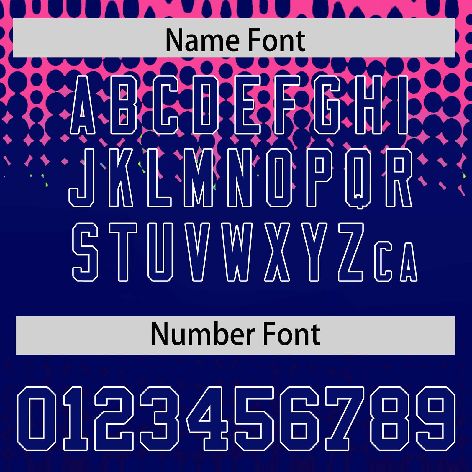 Custom Pink Royal Blue Gradient Varsity Full-Snap Polka Dot Pattern Letterman Baseball Jacket