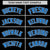 Custom Black Blue-White Bomber Full-Snap Varsity Letterman Shoulder Stripe Jacket