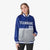 Custom Royal Blue-Gray-Royal Blue Varsity Full-Snap Letterman Color-Matching Split Fashion Jacket