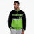 Custom Black-Neon Green-Black Varsity Full-Snap Letterman Color-Matching Split Fashion Jacket