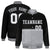 Custom Black-Gray-Black Varsity Full-Snap Letterman Color-Matching Split Fashion Jacket