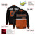 Custom Black-Munsell-Black Varsity Full-Snap Letterman Color-Matching Split Fashion Jacket