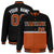 Custom Black-Munsell-Black Varsity Full-Snap Letterman Color-Matching Split Fashion Jacket