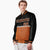 Custom Black-Munsell-Black Varsity Full-Snap Letterman Color-Matching Split Fashion Jacket