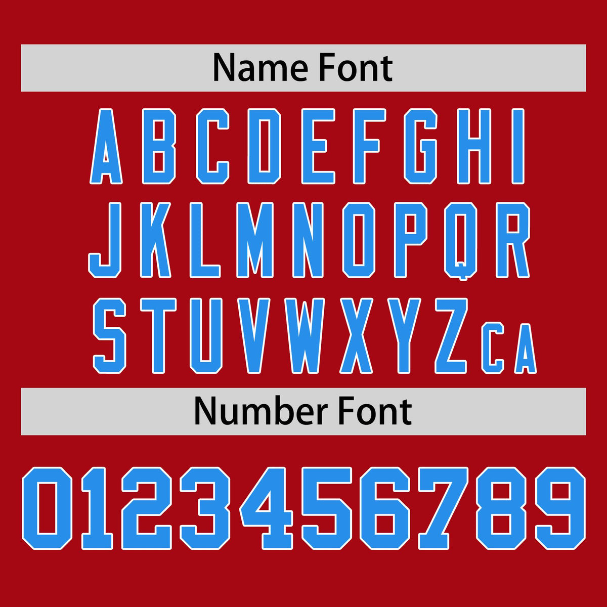 Custom Red-Powder Blue-Red Varsity Full-Snap Letterman Color-Matching Split Fashion Jacket