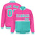 Custom Pink-Aqua-Pink Varsity Full-Snap Letterman Color-Matching Split Fashion Jacket