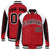 Custom Red Black-White Raglan Sleeves Varsity Letterman Two Tone Jacket