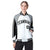 Custom White Gray-Black Raglan Sleeves Varsity Letterman Two Tone Jacket