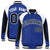 Custom Blue White-Black Raglan Sleeves Varsity Letterman Two Tone Jacket