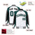 Custom White Midnight-Green Black Raglan Sleeves Varsity Letterman Two Tone Jacket