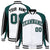 Custom White Midnight-Green Black Raglan Sleeves Varsity Letterman Two Tone Jacket