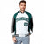 Custom White Midnight-Green Black Raglan Sleeves Varsity Letterman Two Tone Jacket