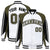 Custom White Olive-Black Raglan Sleeves Varsity Letterman Two Tone Jacket