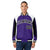 Custom Purple White-Black Raglan Sleeves Varsity Letterman Two Tone Jacket