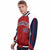 Custom Red White-Navy Raglan Sleeves Varsity Letterman Two Tone Jacket