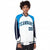 Custom White Light-Blue Navy Raglan Sleeves Varsity Letterman Two Tone Jacket