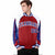 Custom Royal-Red White-Blue Navy Raglan Sleeves Varsity Letterman Two Tone Jacket