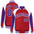 Custom Royal-Red White-Purple Raglan Sleeves Varsity Letterman Two Tone Jacket