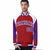 Custom Royal-Red White-Purple Raglan Sleeves Varsity Letterman Two Tone Jacket