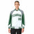 Custom White Gray Kelly-Green Raglan Sleeves Varsity Letterman Two Tone Jacket