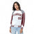 Custom White Gray-Burgundy Raglan Sleeves Varsity Letterman Two Tone Jacket