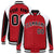 Custom Red Black-White Raglan Sleeves Varsity Letterman Two Tone Jacket