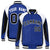 Custom Blue White-Black Raglan Sleeves Varsity Letterman Two Tone Jacket