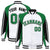 Custom White Green-Black Raglan Sleeves Varsity Letterman Two Tone Jacket