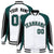 Custom White Midnight-Green Black Raglan Sleeves Varsity Letterman Two Tone Jacket