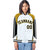 Custom White Old-Gold Black Raglan Sleeves Varsity Letterman Two Tone Jacket