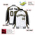 Custom White Olive-Black Raglan Sleeves Varsity Letterman Two Tone Jacket