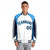 Custom White Light-Blue Navy Raglan Sleeves Varsity Letterman Two Tone Jacket