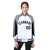 Custom White Gray-Navy Raglan Sleeves Varsity Letterman Two Tone Jacket