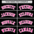 Custom Black Pink-White Varsity Full-Snap Color Block Letterman Jacket