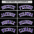 Custom Black Purple-White Varsity Full-Snap Color Block Letterman Jacket