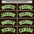 Custom Brown Neon Green-White Varsity Full-Snap Color Block Letterman Jacket