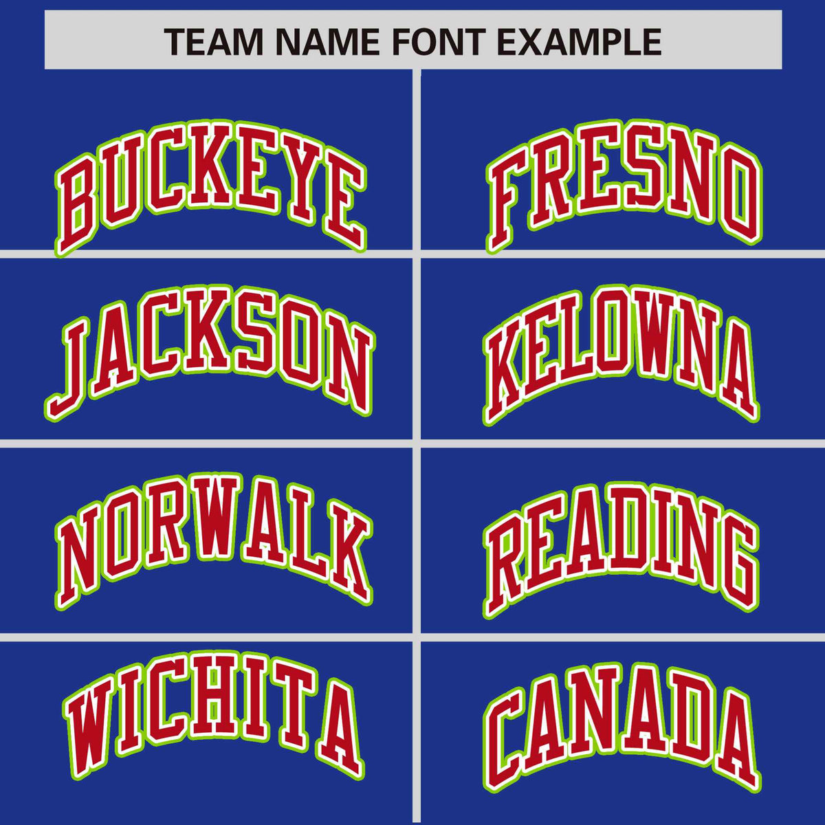Custom Royal Blue Red-Neon Green Varsity Full-Zip Raglan Sleeves Letterman Bomber Jacket