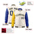 Custom Cream Royal Blue-Gold Varsity Full-Zip Raglan Sleeves Letterman Bomber Jacket