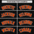 Custom Black Orange-Gray Varsity Full-Zip Raglan Sleeves Letterman Bomber Jacket