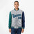 Custom White Navy-Aqua Varsity Full-Zip Raglan Sleeves Letterman Bomber Jacket