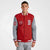 Custom Red Gray Bomber Full-Snap Varsity Letterman Two Tone Jacket