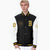 Custom Black White Bomber Full-Snap Varsity Letterman Two Tone Jacket