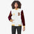 Custom White Crimson Bomber Full-Snap Varsity Letterman Two Tone Jacket