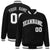 Custom Black White-Gray Bomber Full-Snap Varsity Letterman Jacket