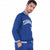 Custom Sky-Blue White Bomber Full-Snap Varsity Letterman Jacket