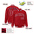 Custom Royal-Red White Bomber Full-Snap Varsity Letterman Jacket