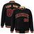 Custom Black Burgundy Old-Gold Bomber Full-Snap Varsity Letterman Jacket