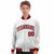 Custom White Royal-Red Black Bomber Full-Snap Varsity Letterman Jacket