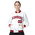 Custom White Royal-Red Black Bomber Full-Snap Varsity Letterman Jacket